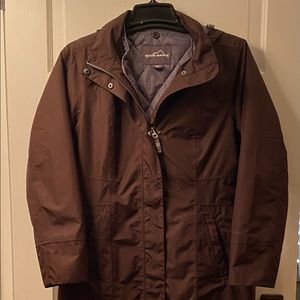Eddie Bauer Girl On The Go Insulated Trench Coat